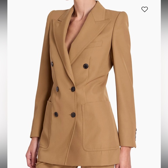 NWT Dries Van Noten Double-Breasted Wool-Blend Jacket - Picture 9 of 15